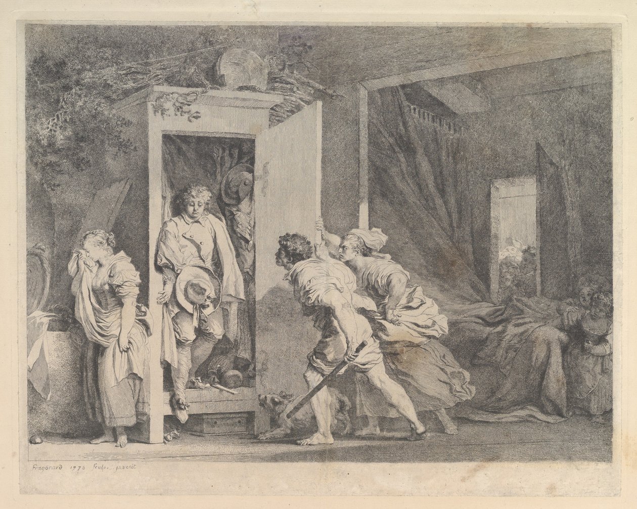 Gabinet, 1778. autorstwa Jean Honore Fragonard
