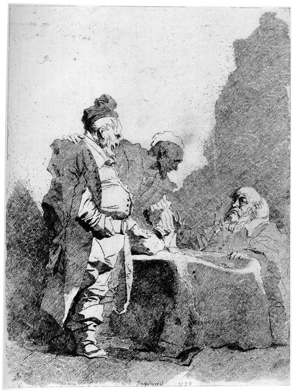 Handlarze, ok. 1750-1800, 1924 r autorstwa Jean Honore Fragonard
