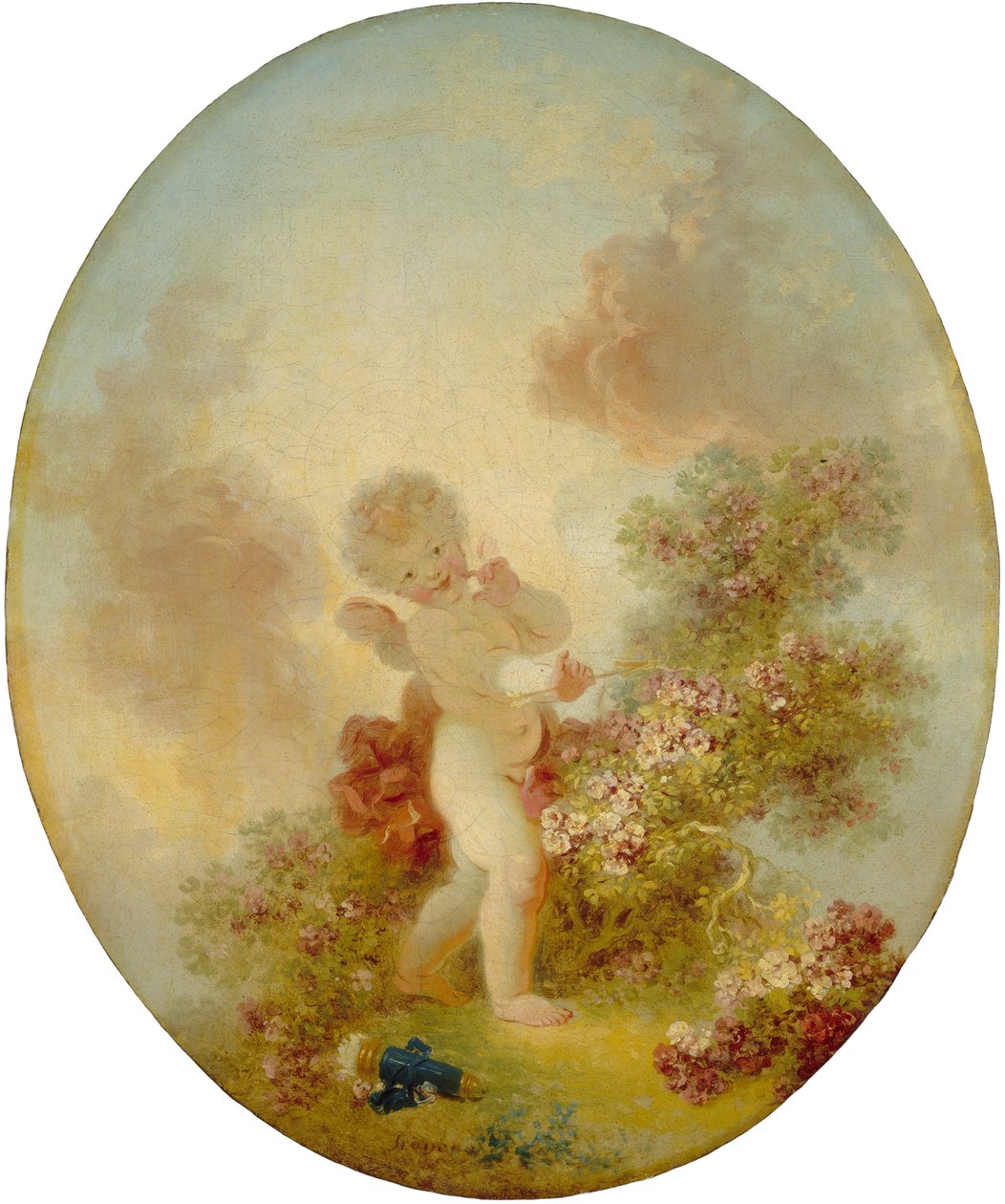 Love the Sentinel, ok.1773-76 autorstwa Jean Honore Fragonard