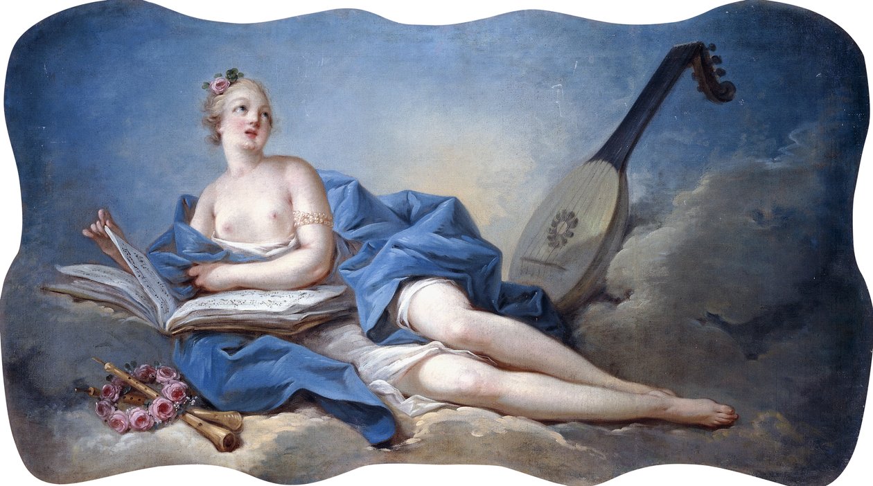 Personifikacja Muzyki, autorstwa Jean Honore Fragonard