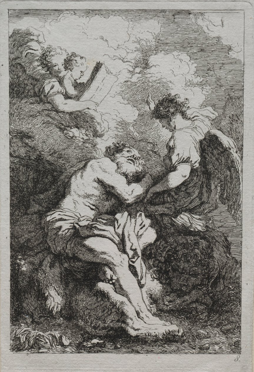 św. Hieronima. autorstwa Jean Honore Fragonard