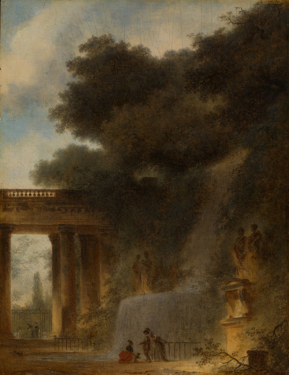Kaskada, ok.1775 autorstwa Jean Honore Fragonard