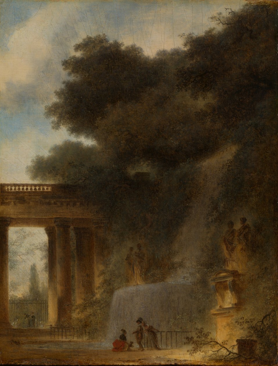 Kaskada, ca. 1775. autorstwa Jean Honore Fragonard