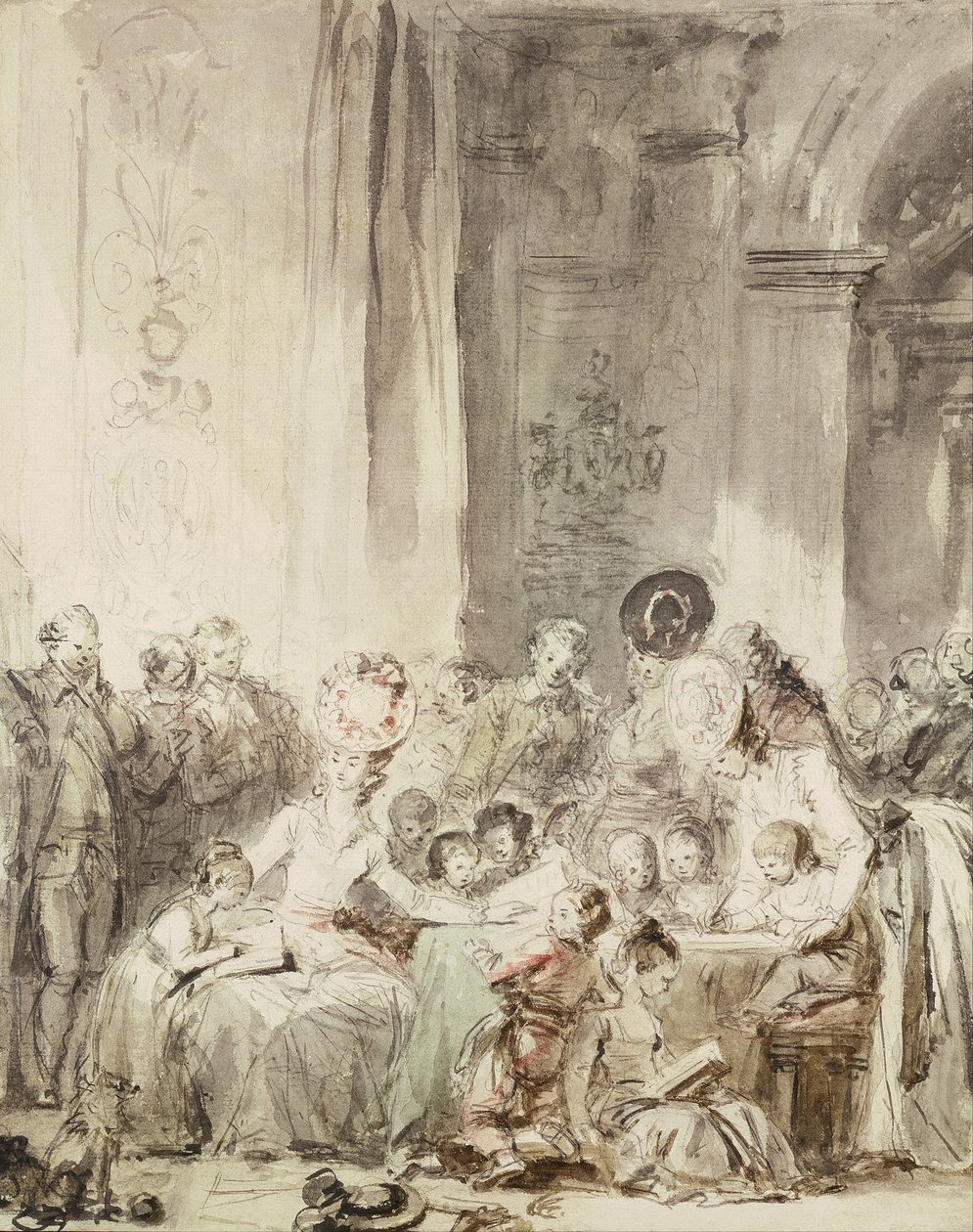 Konkurencja autorstwa Jean Honore Fragonard