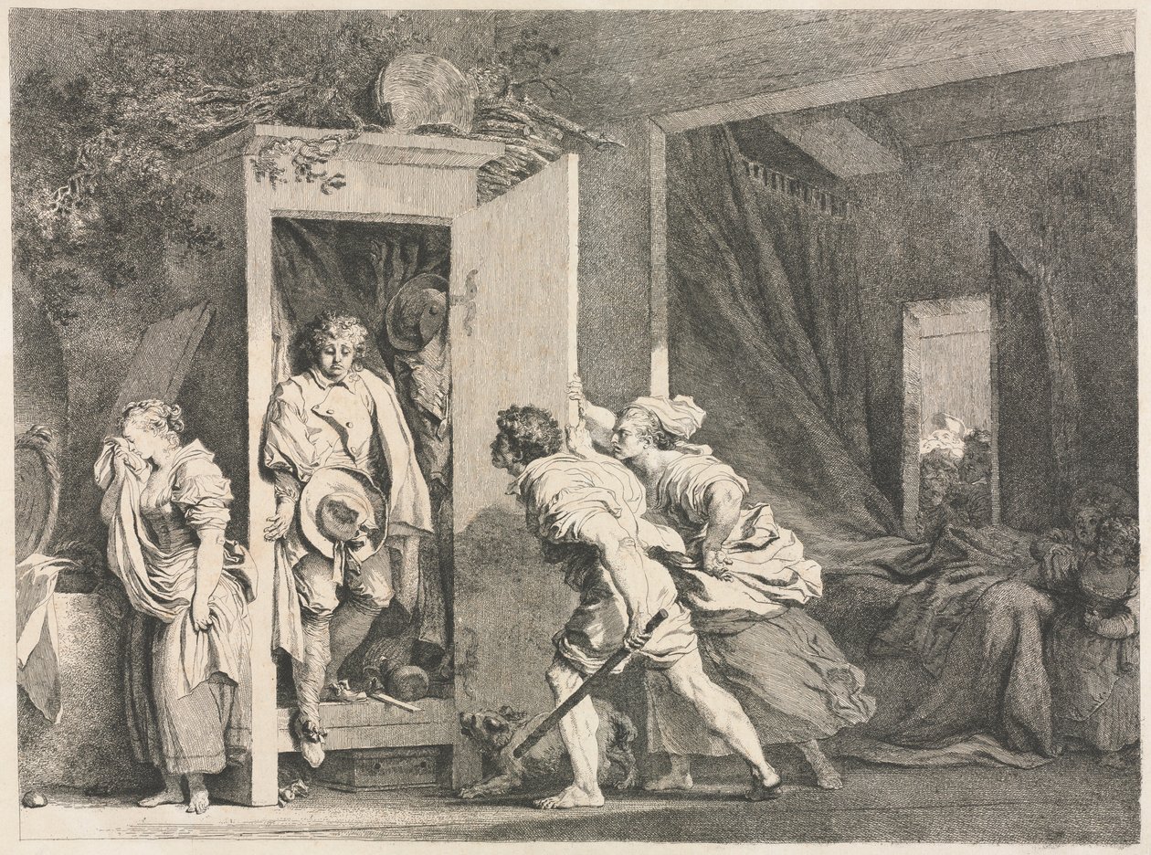 Kredens, 1778. autorstwa Jean Honore Fragonard