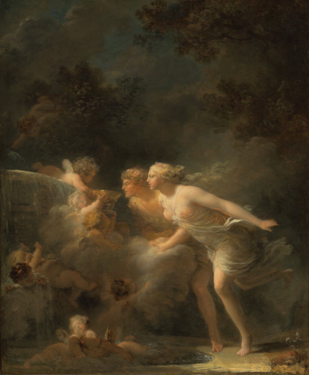 Fontanna miłości autorstwa Jean Honore Fragonard