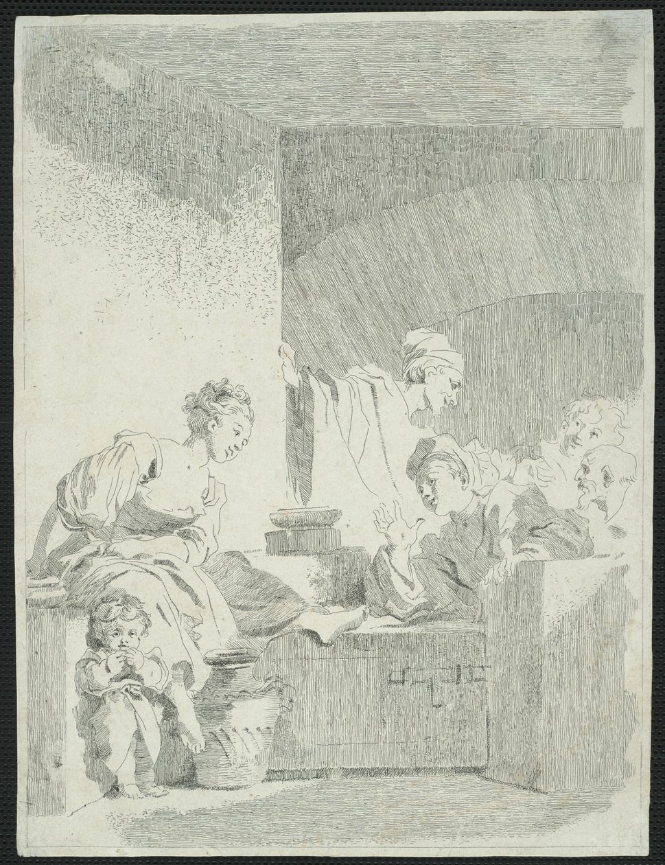Wnętrze autorstwa Jean Honore Fragonard