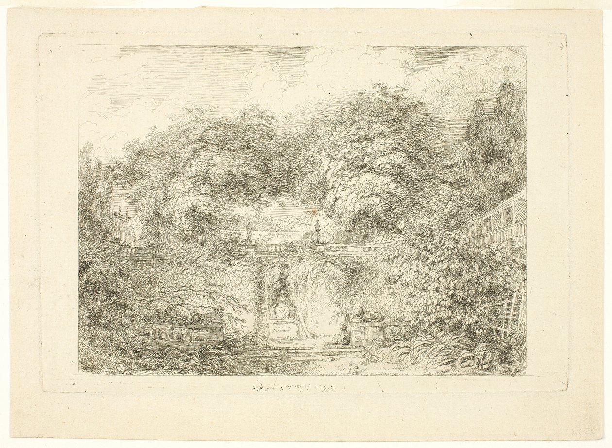 Mały Park autorstwa Jean Honore Fragonard
