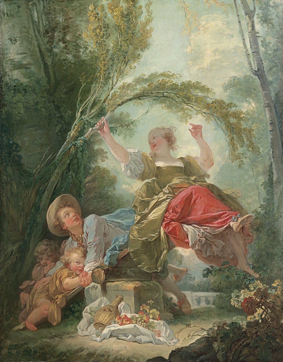 Huśtawka autorstwa Jean Honore Fragonard