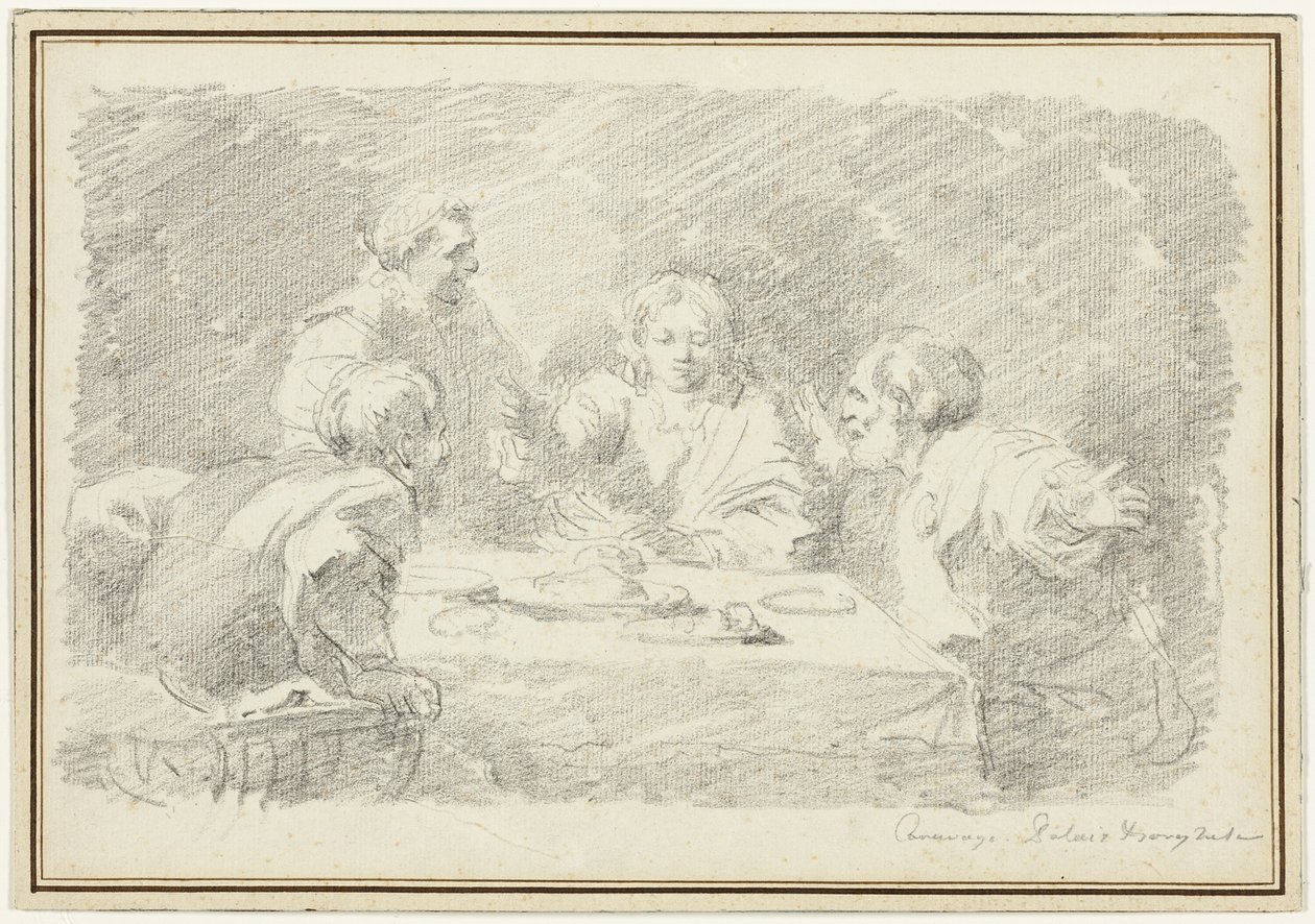 Wieczerza w Emaus autorstwa Jean Honore Fragonard