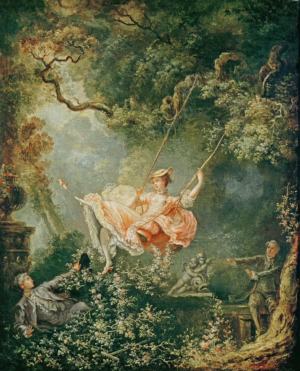 Huśtawka autorstwa Jean Honore Fragonard