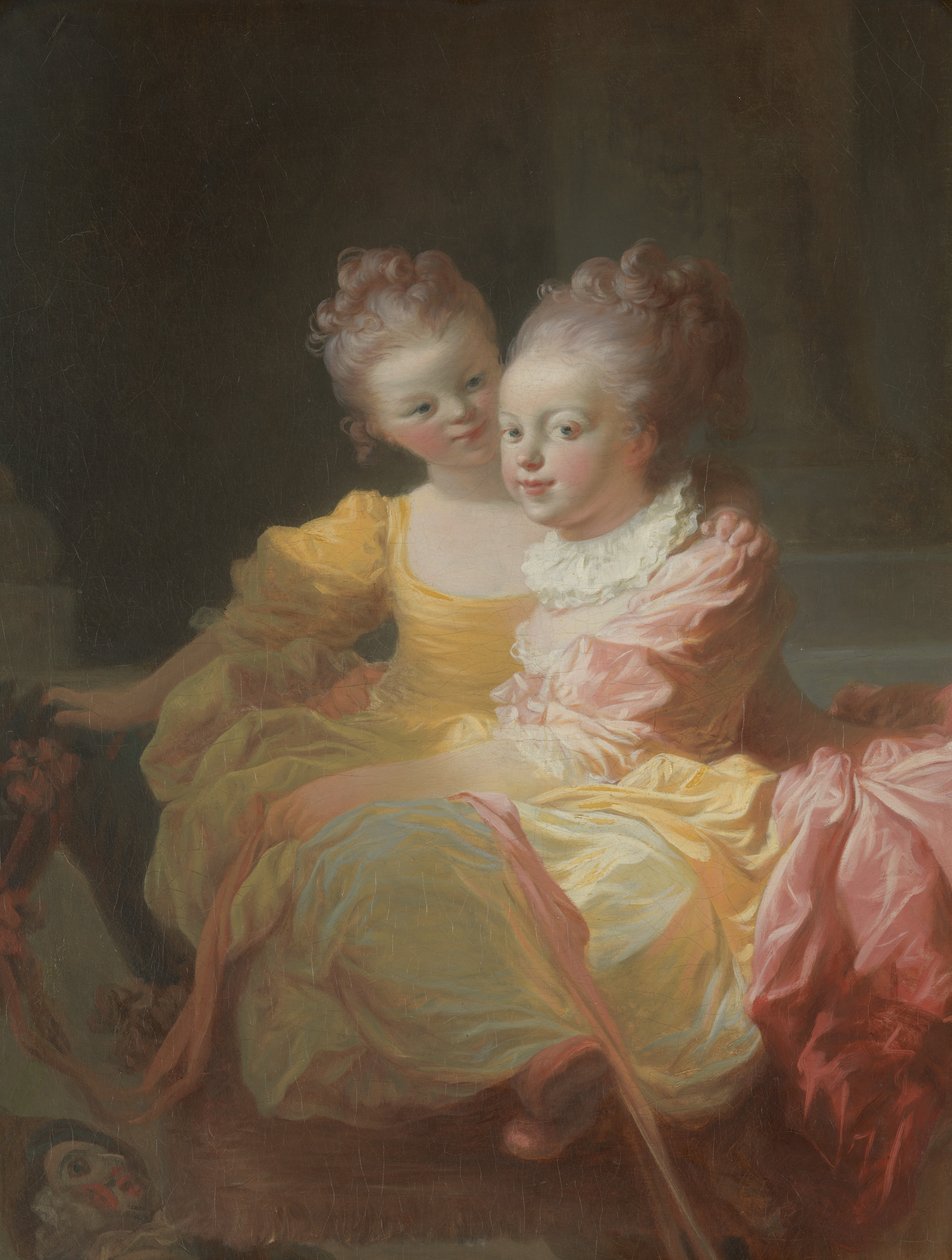 Dwie siostry, ca. 1769-70. autorstwa Jean Honore Fragonard