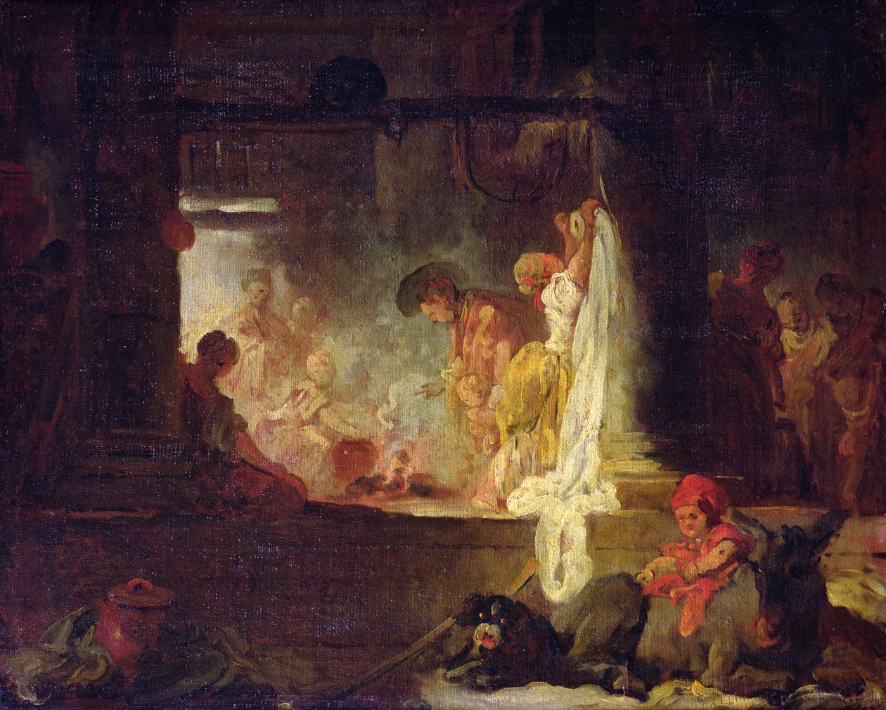 Praczki, ok. 1759 autorstwa Jean Honore Fragonard