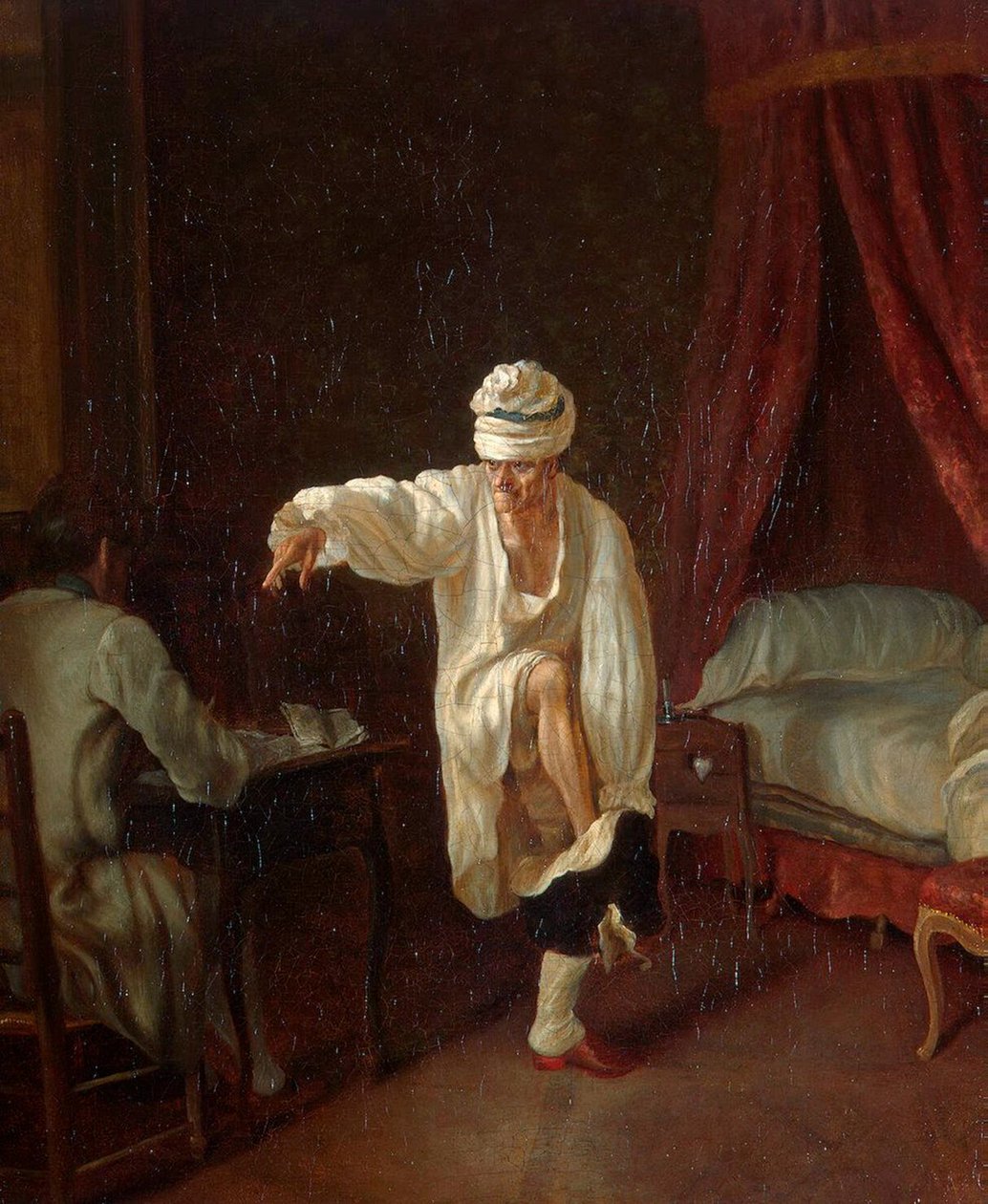 Poranek Woltera”, między 1750 a 1775 rokiem. autorstwa Jean Huber