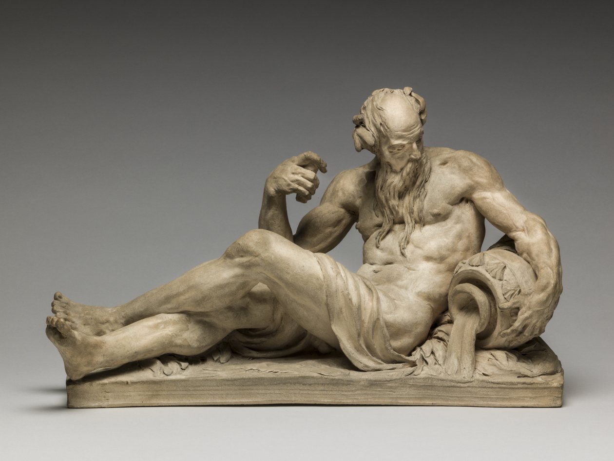 Bóg rzeki, 1755 (terakota) autorstwa Jean Jacques Caffieri