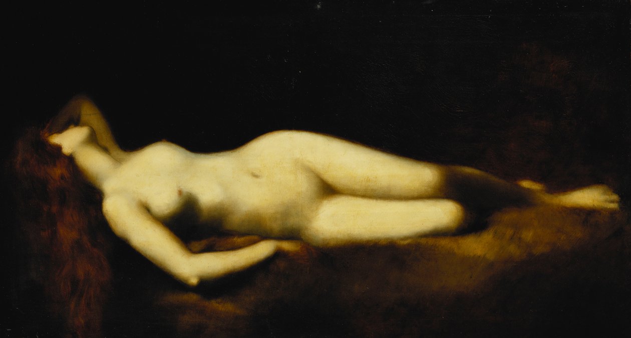 Leżący akt, autorstwa Jean Jacques Henner