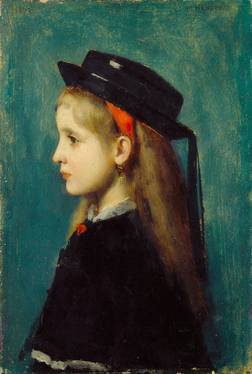 Dziewczyna alzacka, 1873. autorstwa Jean Jacques Henner