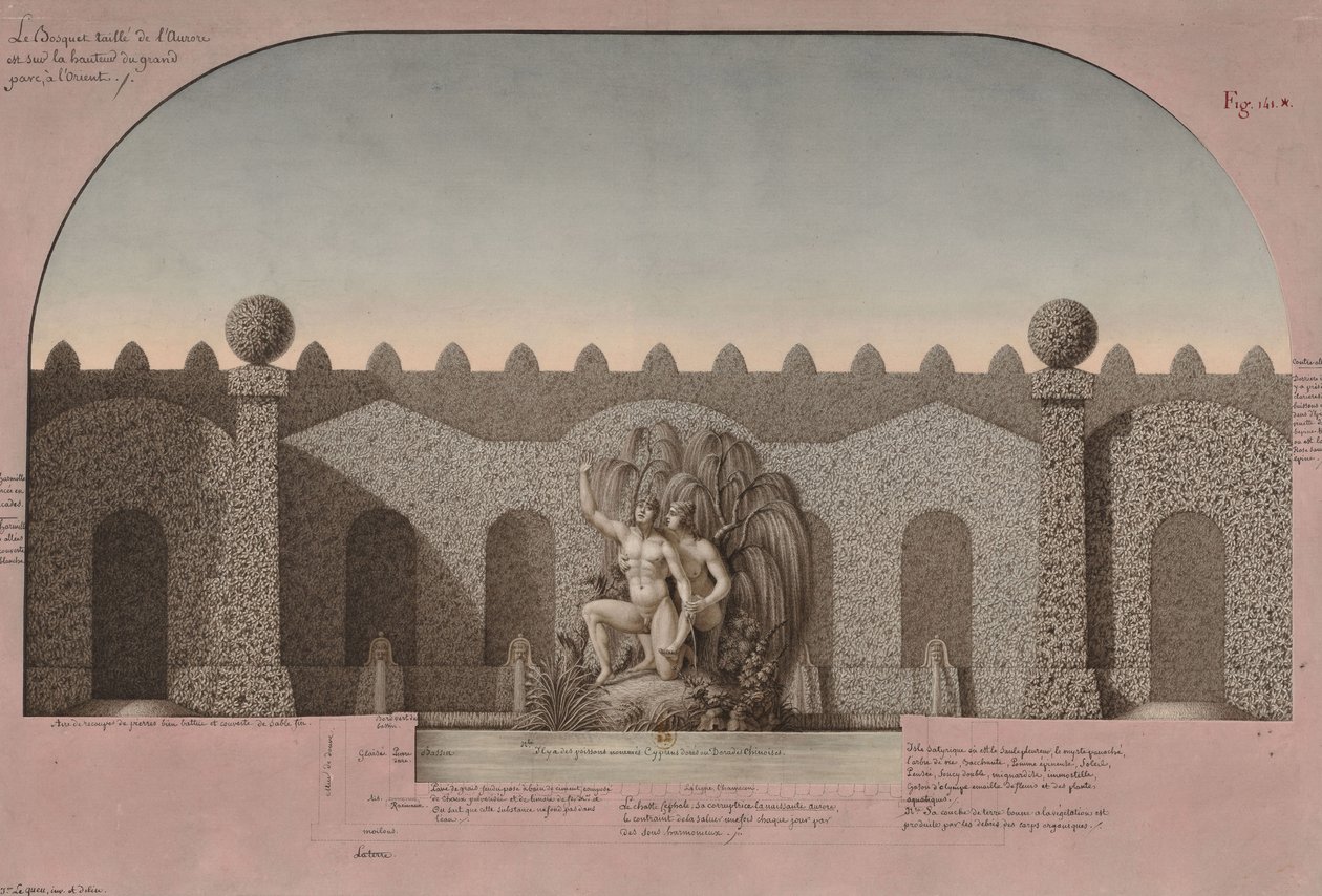 Gaj Aurory. autorstwa Jean Jacques Lequeu