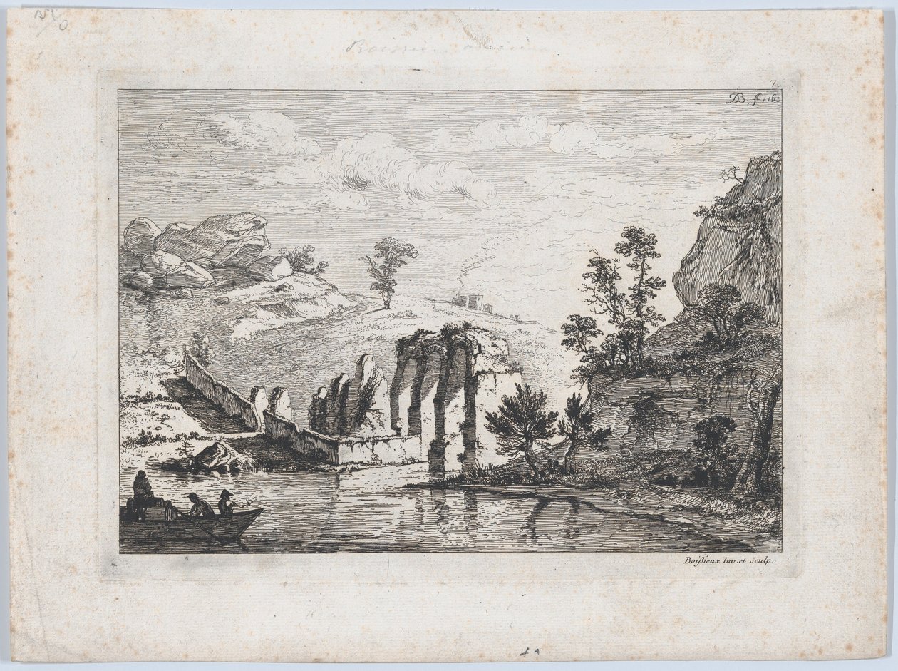 Ruiny Akweduktu, 1763. autorstwa Jean Jacques de Boissieu