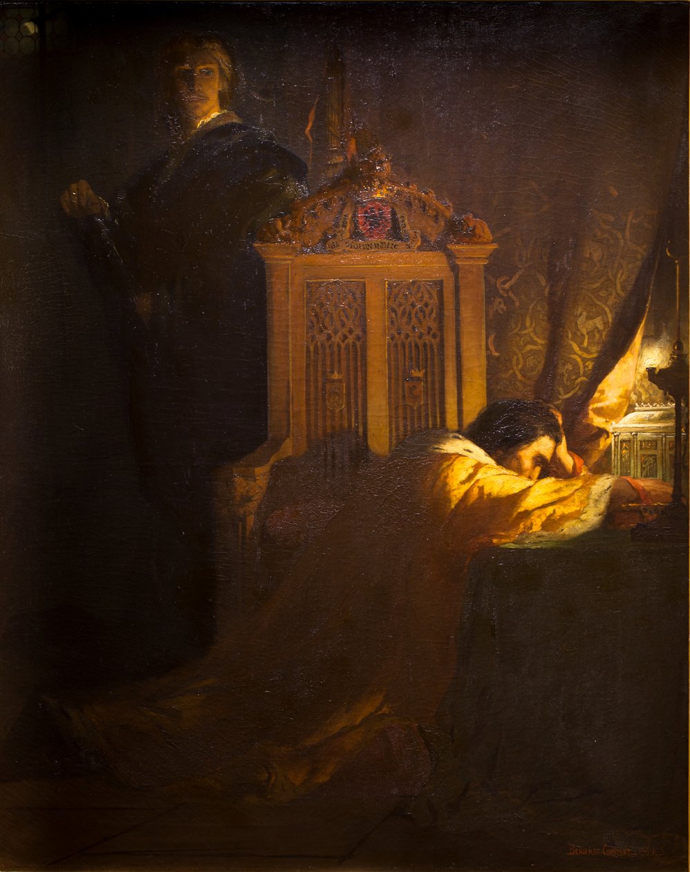 Hamlet i król autorstwa Jean Joseph Benjamin Constant