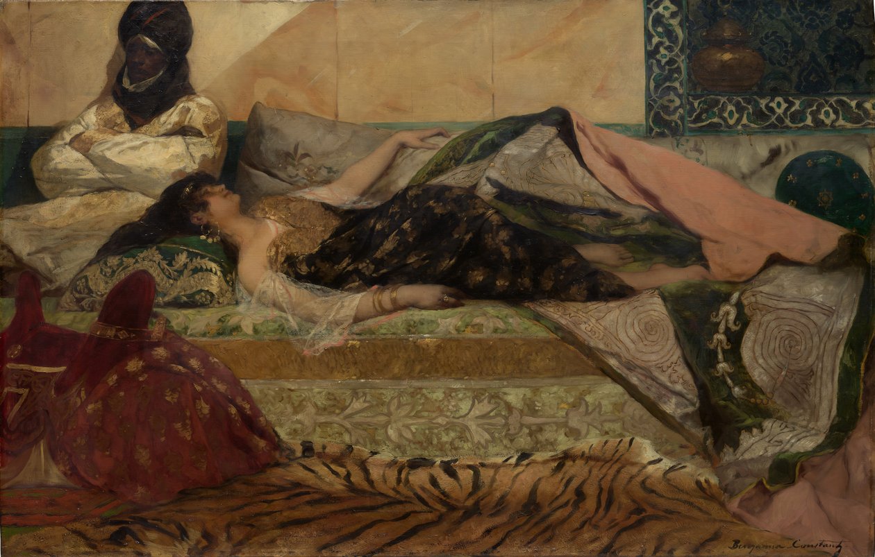 Odaliska. autorstwa Jean Joseph Benjamin Constant