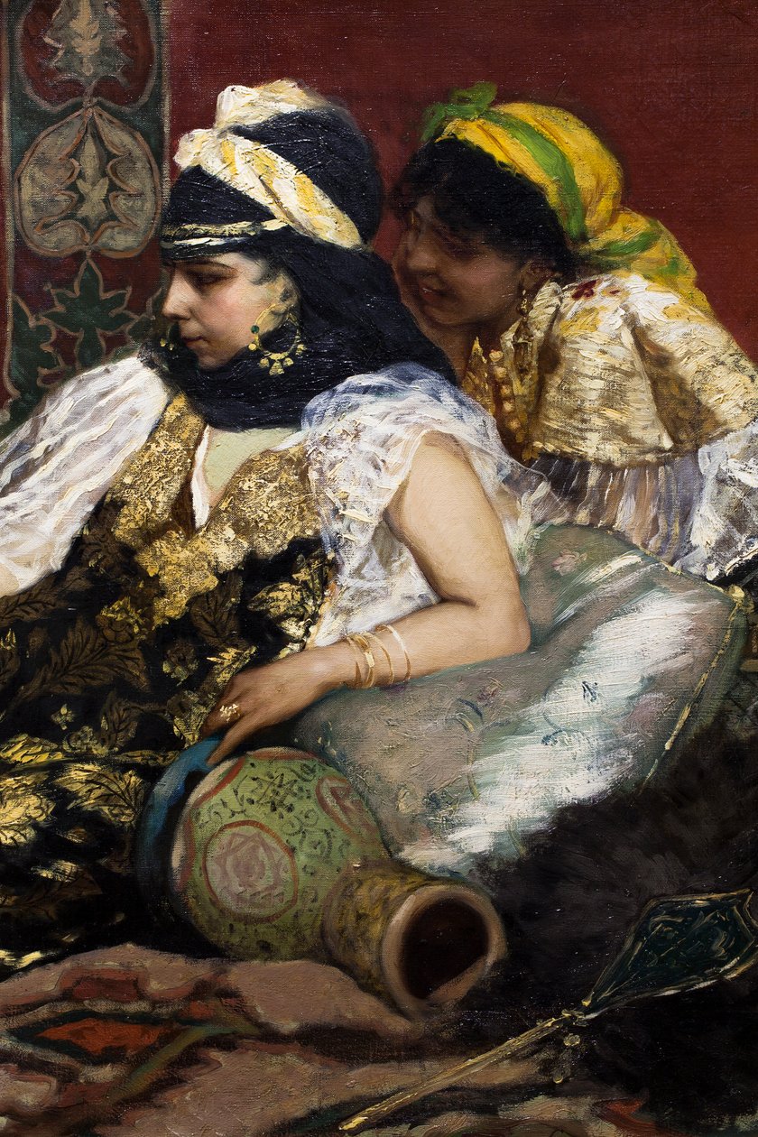 Różowy flaming (szczegół) autorstwa Jean Joseph Benjamin Constant