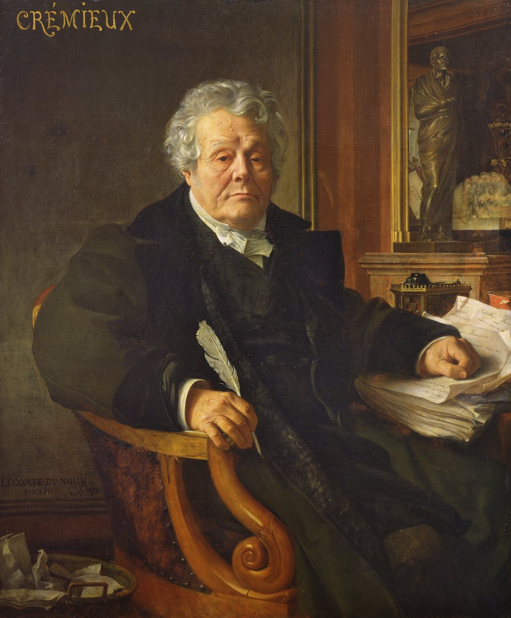 Adolphe Cremieux, 1878 autorstwa Jean Jules Antoine Lecomte du Nouy