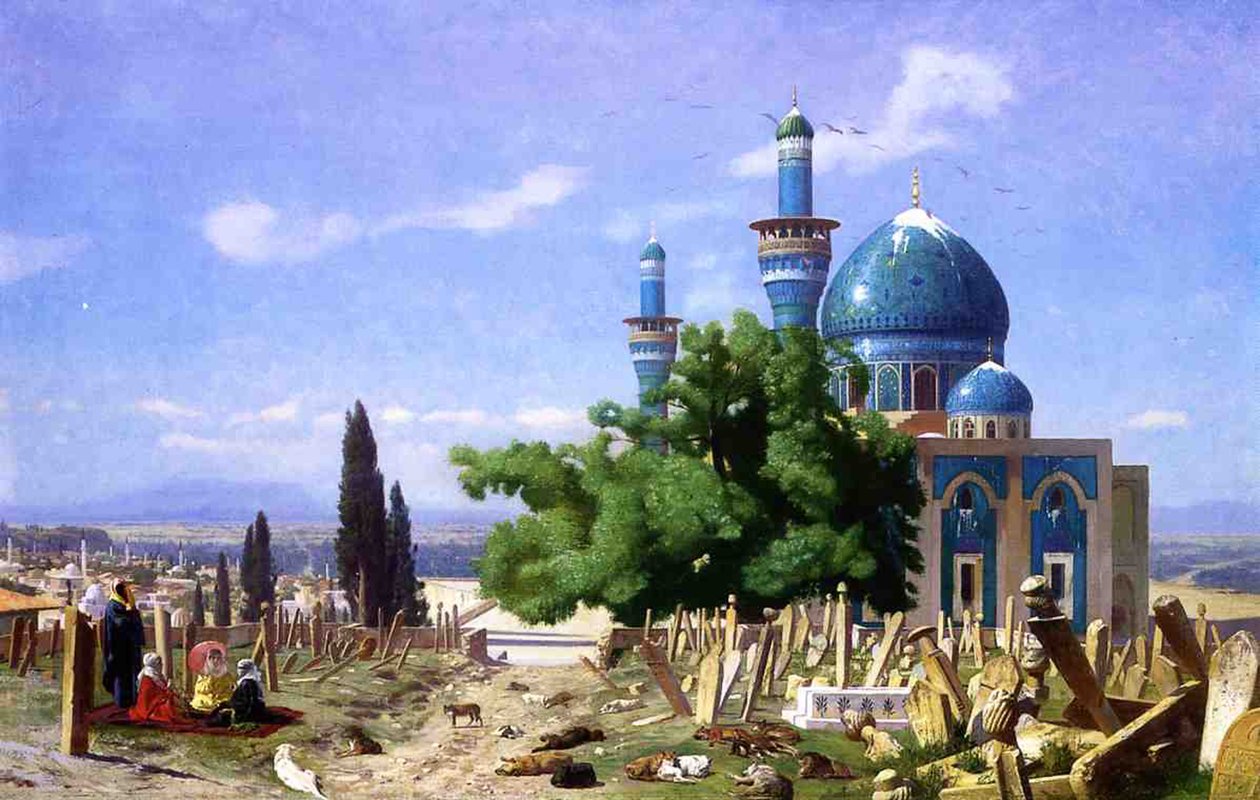 Opuszczony cmentarz autorstwa Jean Leon Gerome