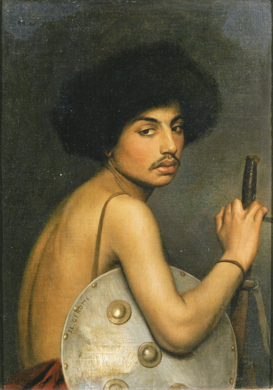 Wojownik Bisharina, 1872 autorstwa Jean Leon Gerome