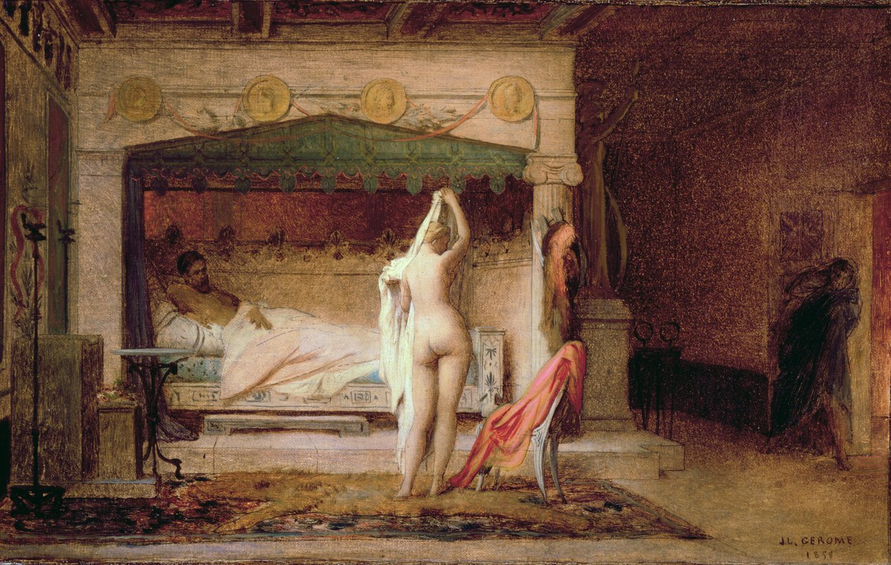 Król Candaules z Lidii, 1858 autorstwa Jean Leon Gerome