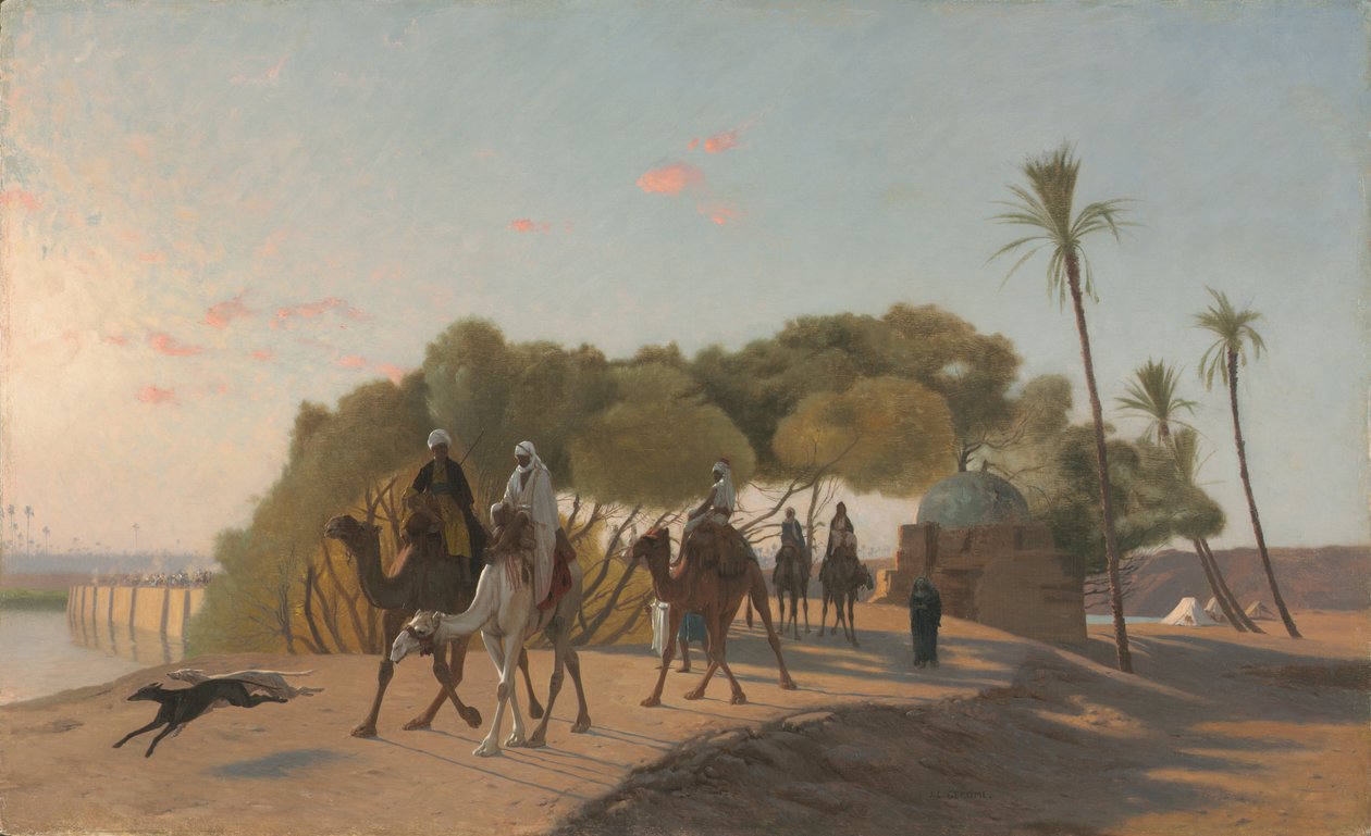 Opuszczenie Oazy autorstwa Jean Leon Gerome
