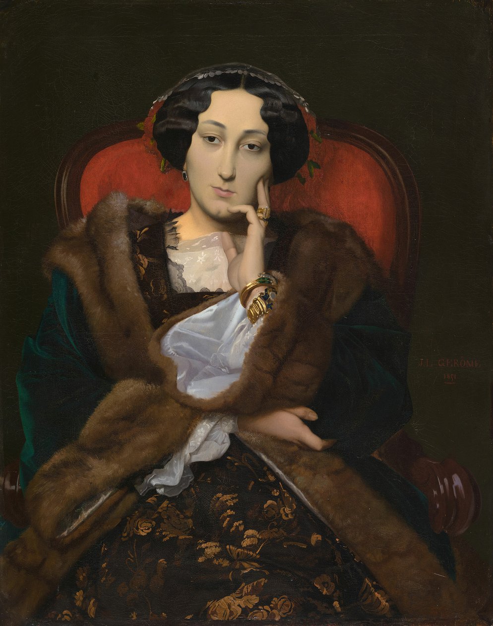 Portret kobiety, 1851. autorstwa Jean Leon Gerome