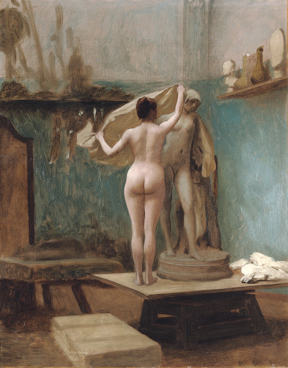 Koniec posiedzenia, c.1896 autorstwa Jean Leon Gerome