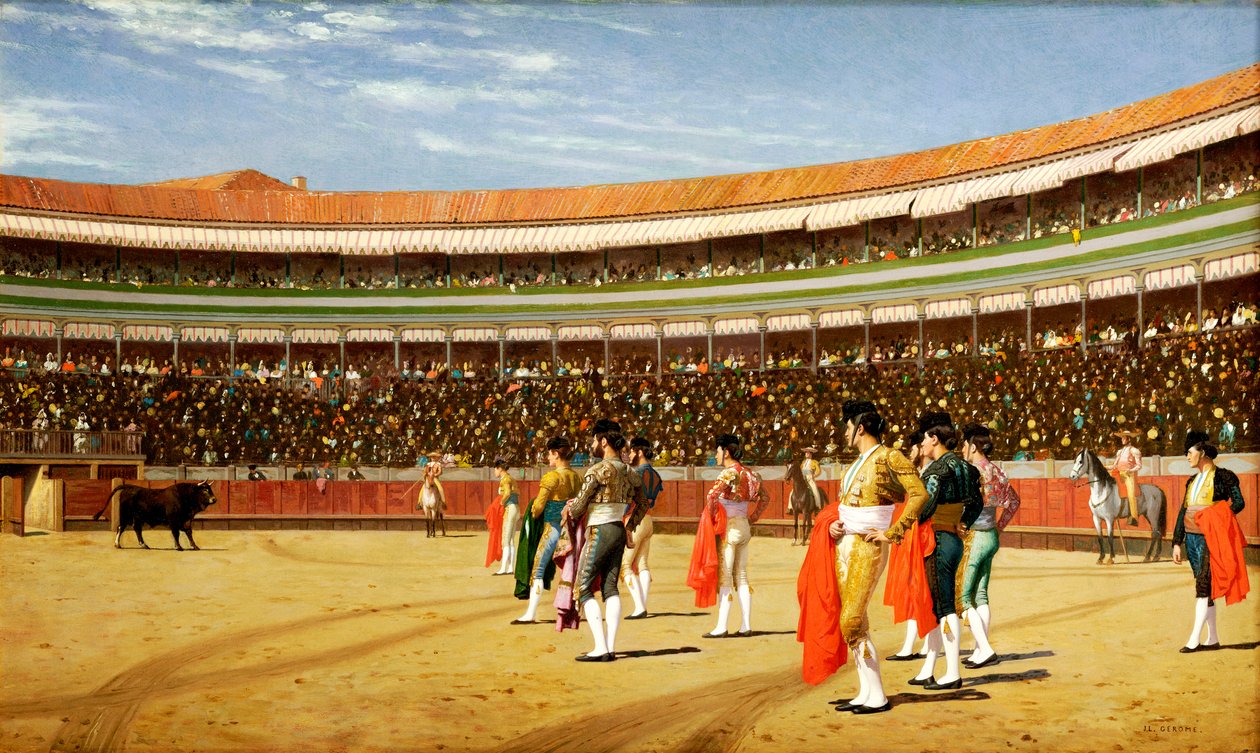 Wejście byka autorstwa Jean Leon Gerome