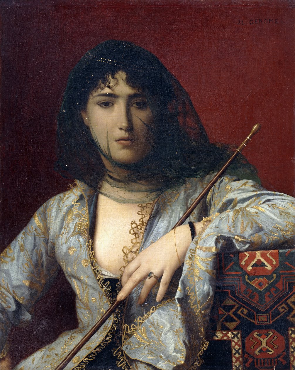Zawoalowana czerkieska dama, autorstwa Jean Leon Gerome