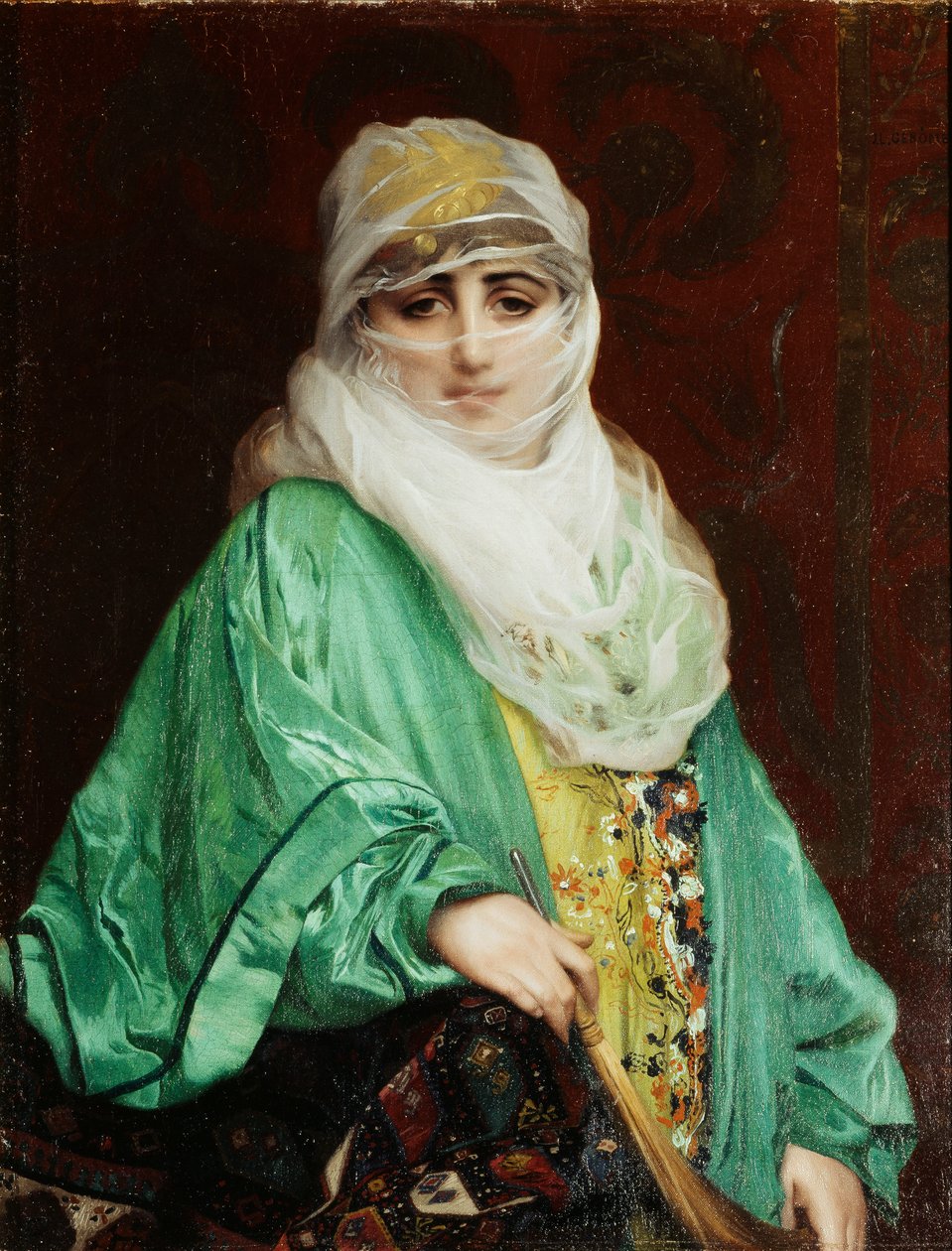 Kobieta z Konstantynopola, stojąca, ok. 1876 r. autorstwa Jean Leon Gerome