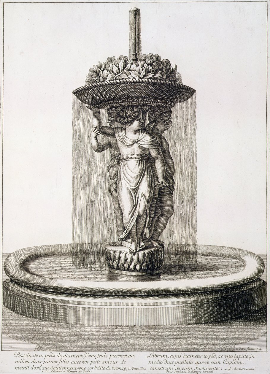 Projekt fontanny, 1673 autorstwa Jean Lepautre
