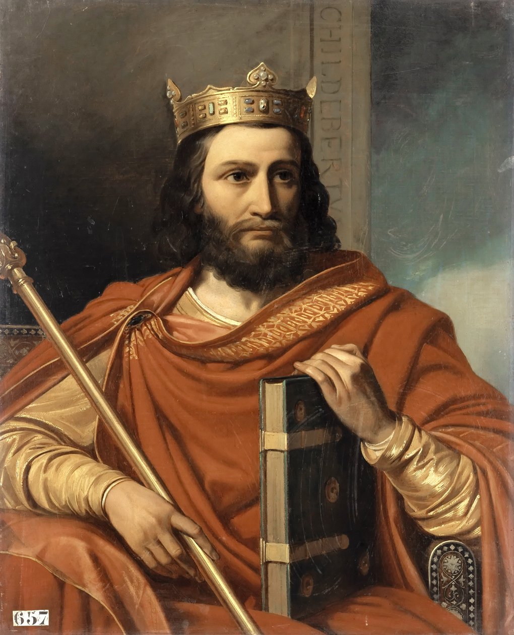 Childebert I, król Franków autorstwa Jean Louis Bezard