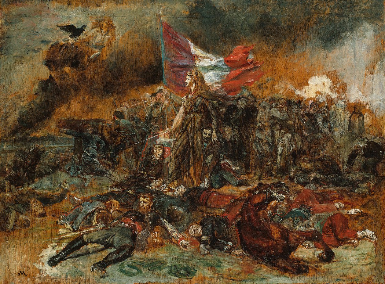 Obrona Paryża, 187071. autorstwa Jean Louis Ernest Meissonier