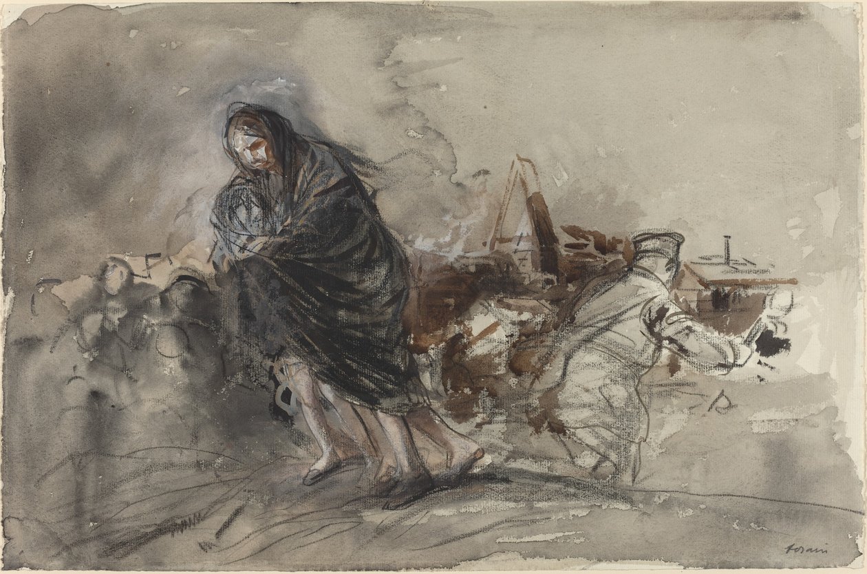 Po Douai, prawdopodobnie 1918. autorstwa Jean Louis Forain