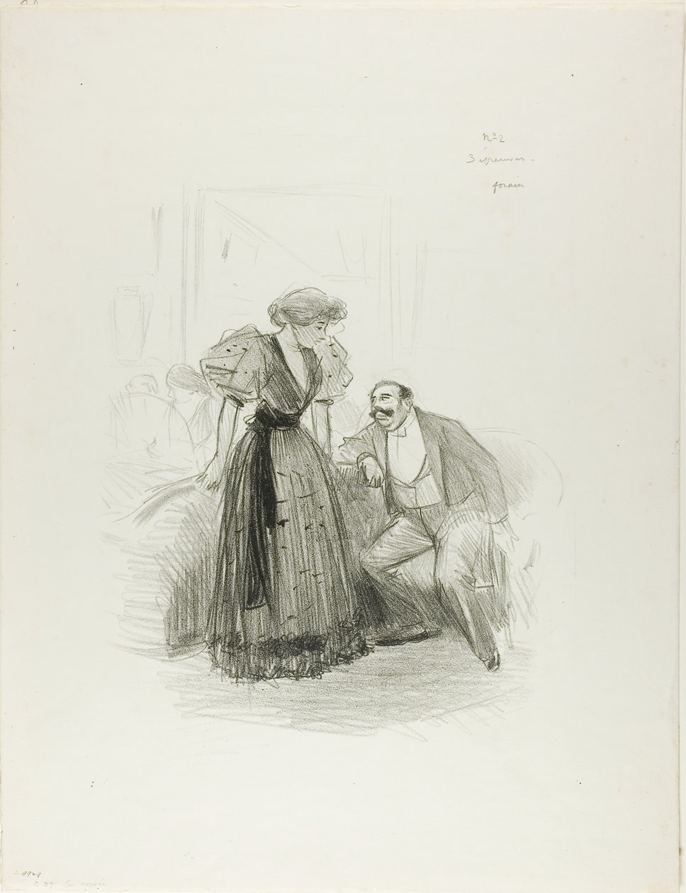 Na wieczornym przyjęciu autorstwa Jean Louis Forain