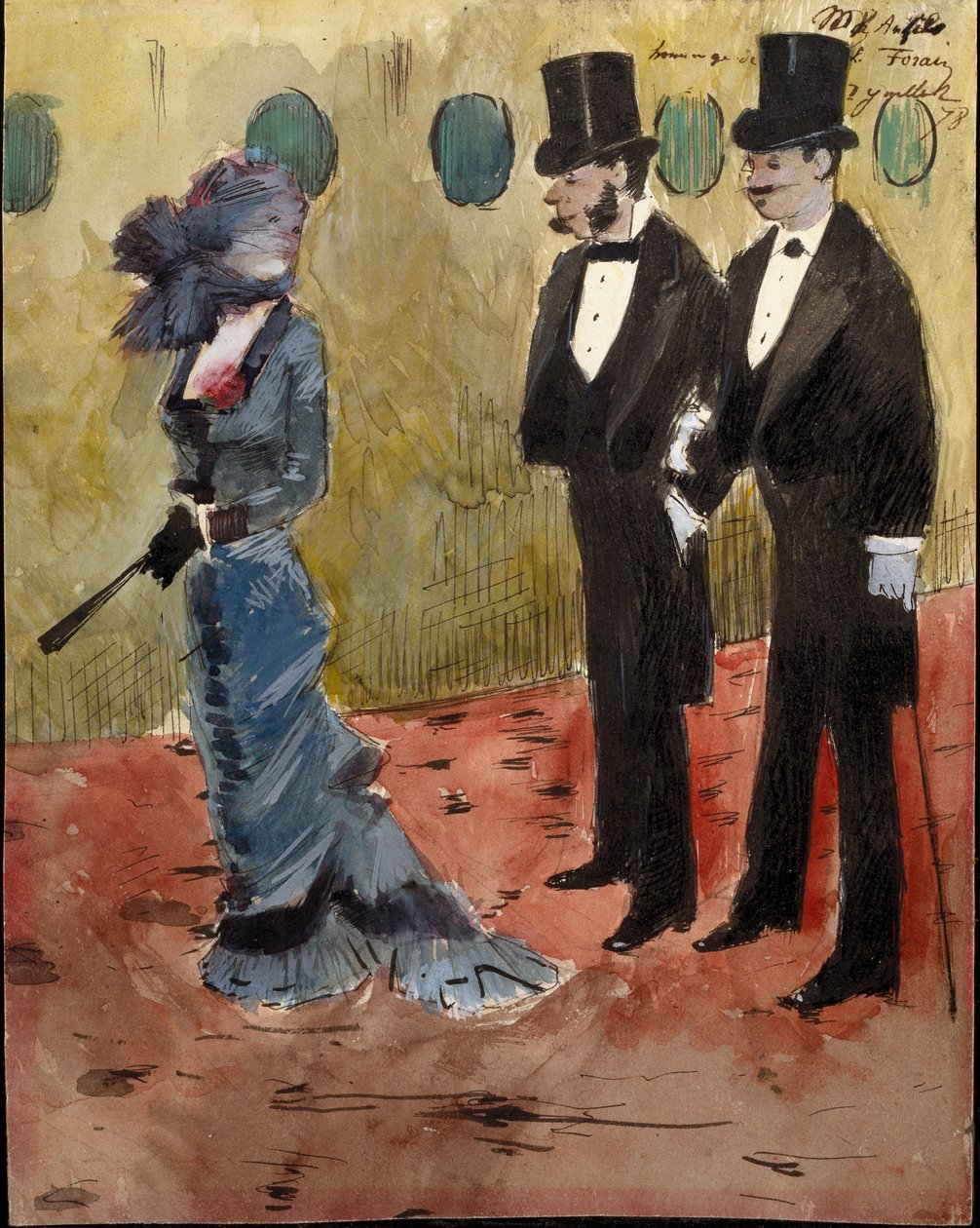 W teatrze autorstwa Jean Louis Forain