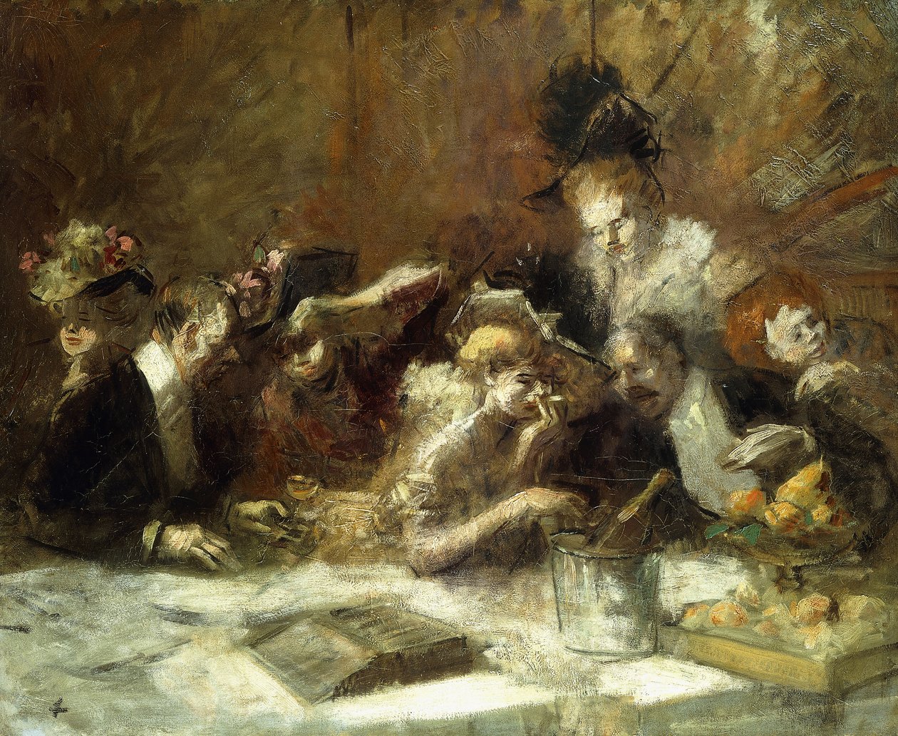 Cafe Maxim, Paryż, autorstwa Jean Louis Forain