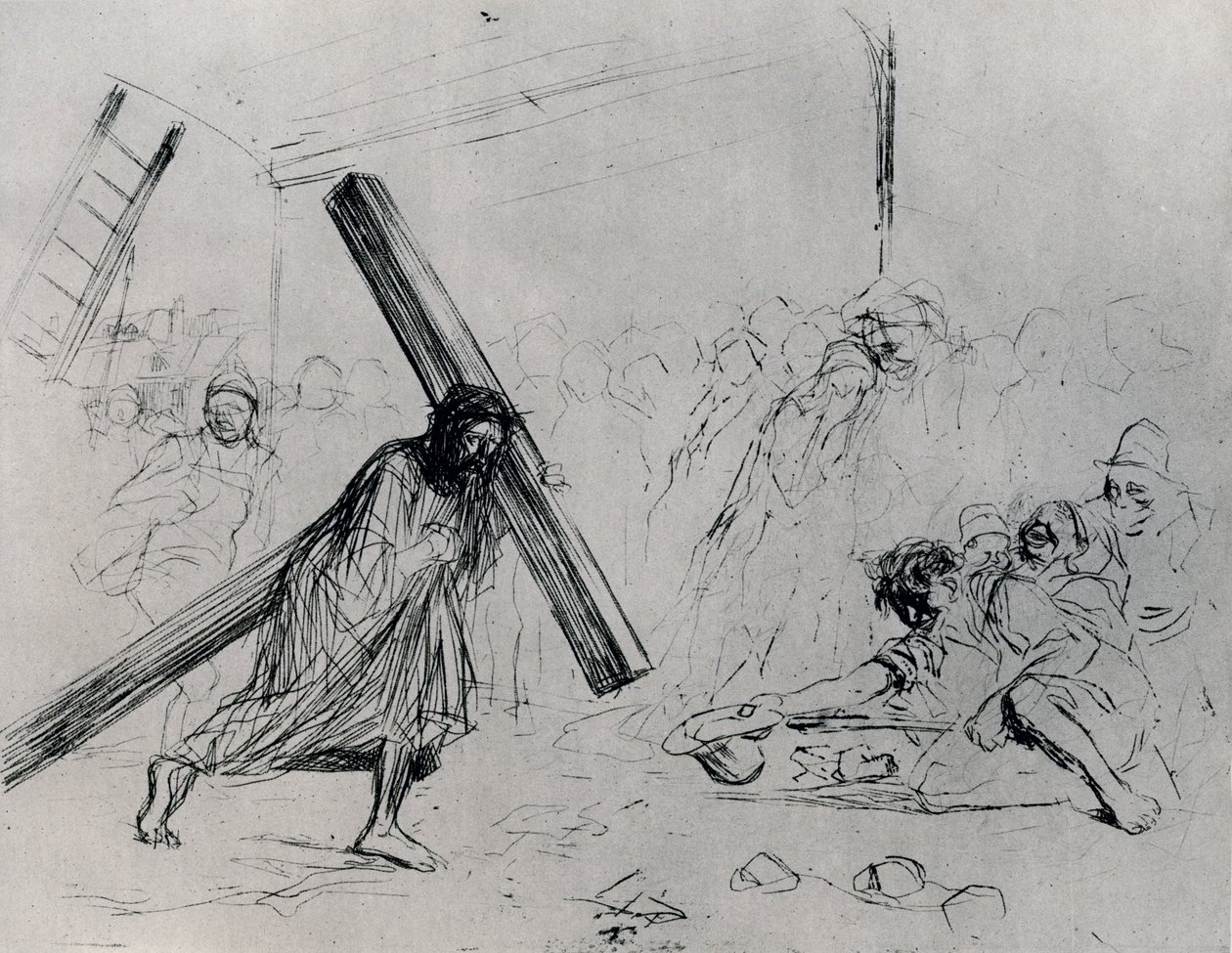 Chrystus dźwigający krzyż, 1925. autorstwa Jean Louis Forain