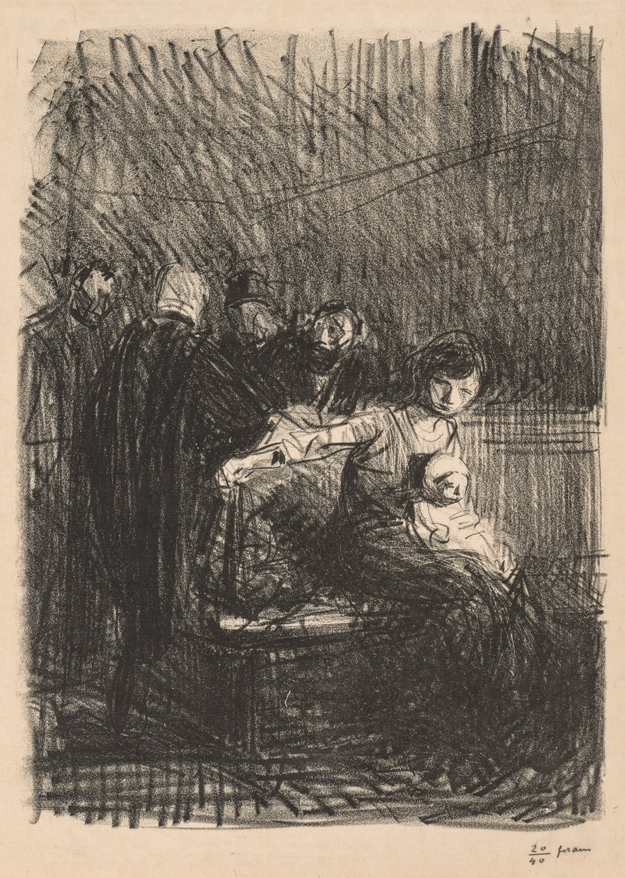 Miejsce w sądzie. autorstwa Jean Louis Forain