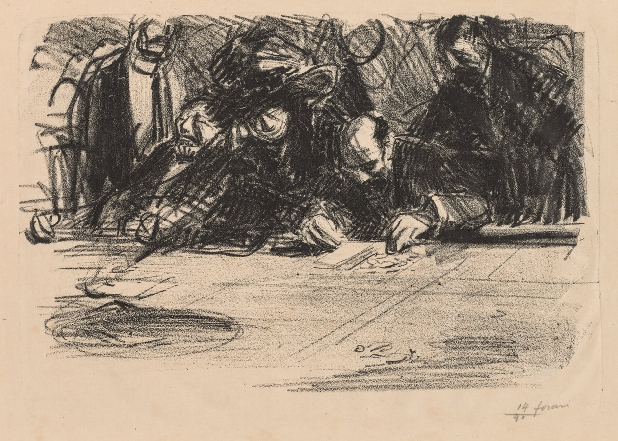 grupa graczy autorstwa Jean Louis Forain