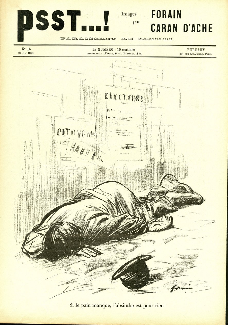 Ilustracja w Psst...! autorstwa Jean Louis Forain