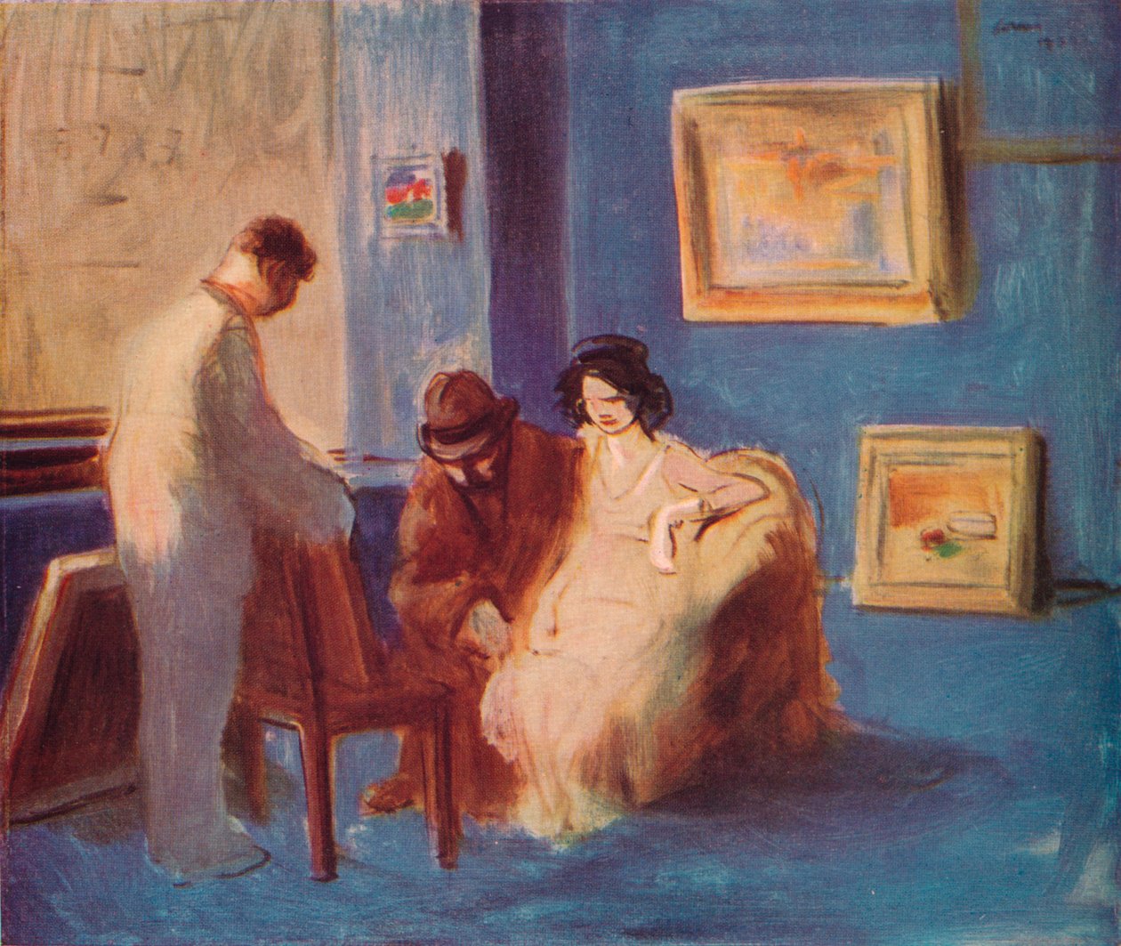 Sprzedawca obrazów, ok. 1927 r. autorstwa Jean Louis Forain