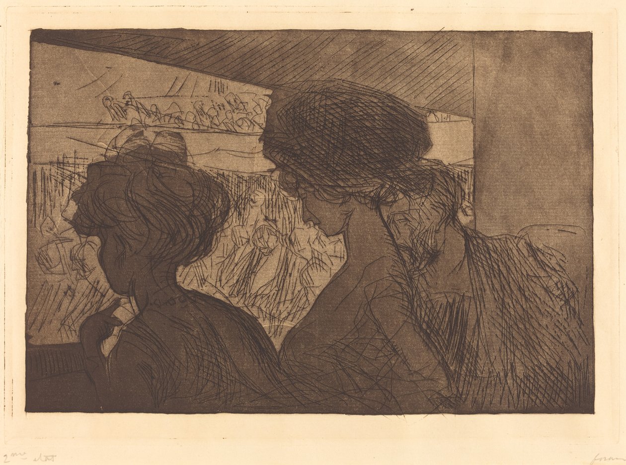 Dolna Skrzynia w Teatrze autorstwa Jean Louis Forain