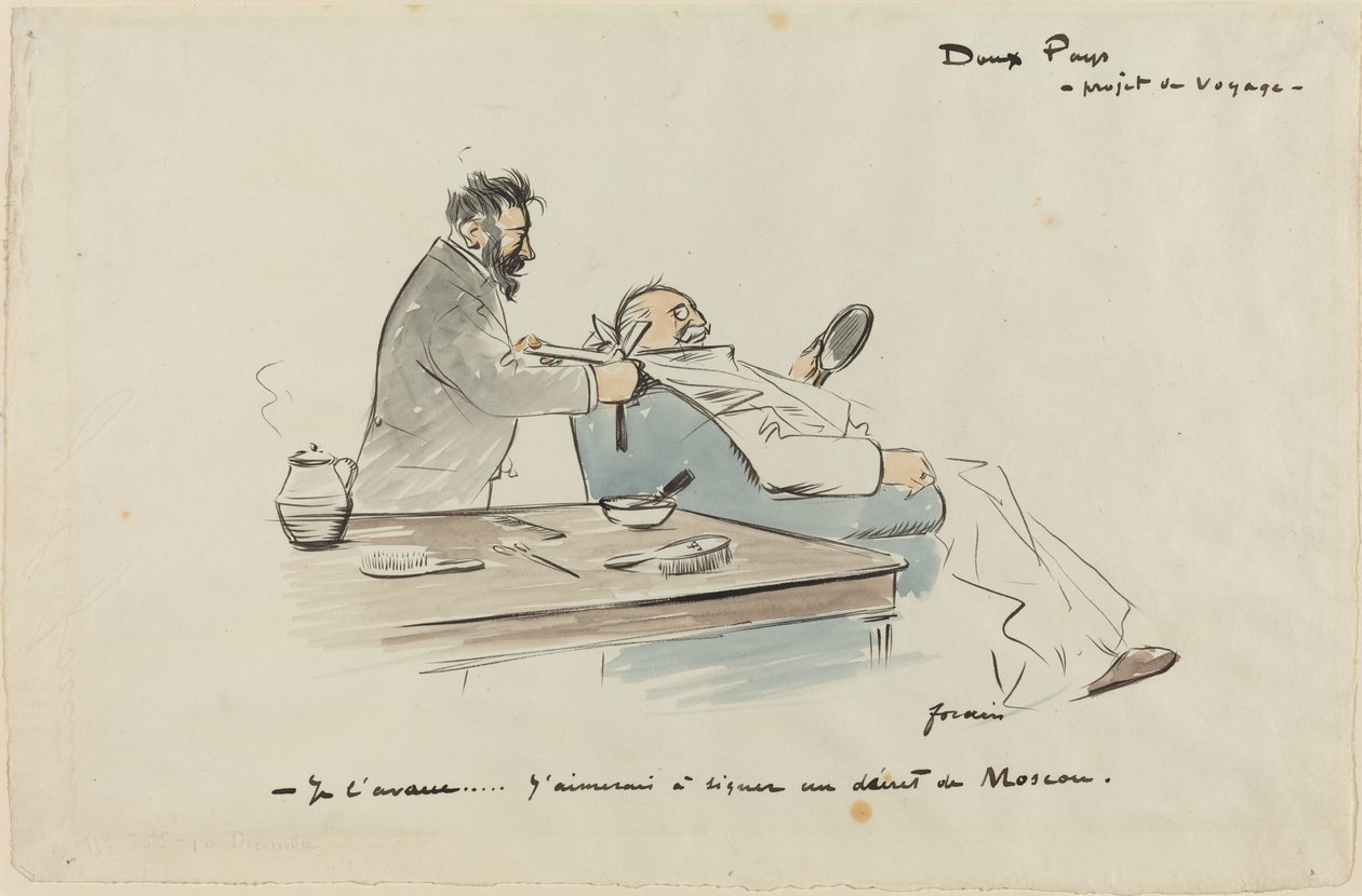 Projekt podróży, c. 1897. autorstwa Jean Louis Forain